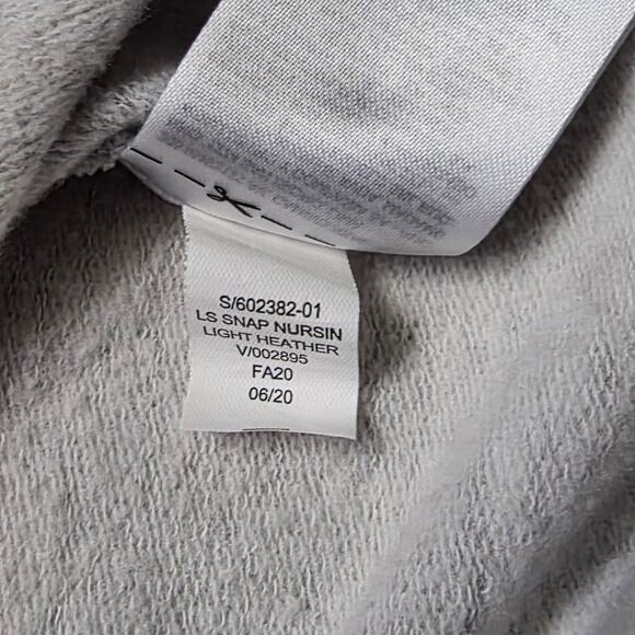 Gap Maternity Nursing Snap‑Button Sweatshirt Women’s Medium Gray Pullover - Picture 5 of 7